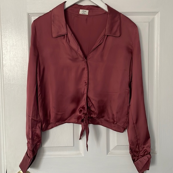 Wilfred crop tie top - Picture 1 of 3